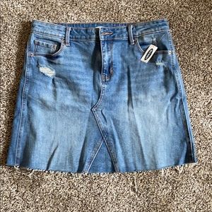 NEW Jean skirt distressed